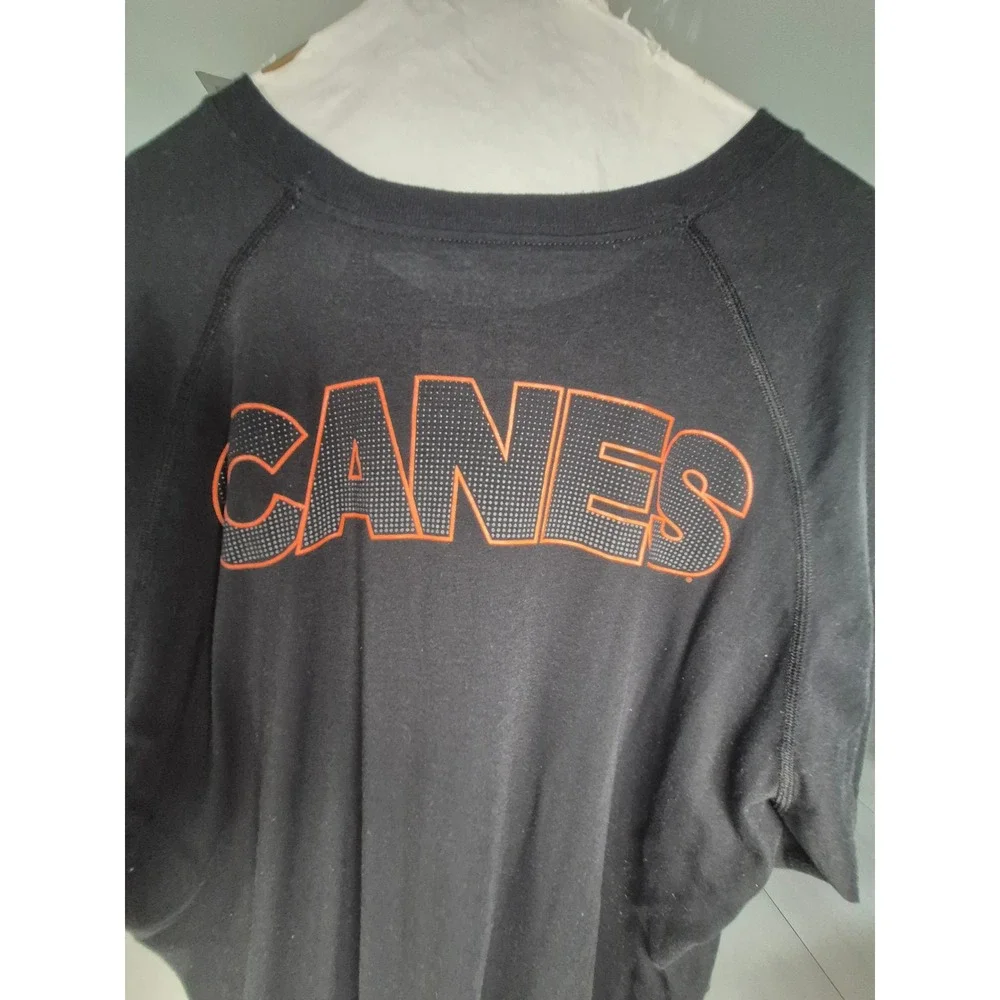 Adidas Miami Hurricanes Canes Ultimate Tee Black Climalite Mens 2X T-Shirt